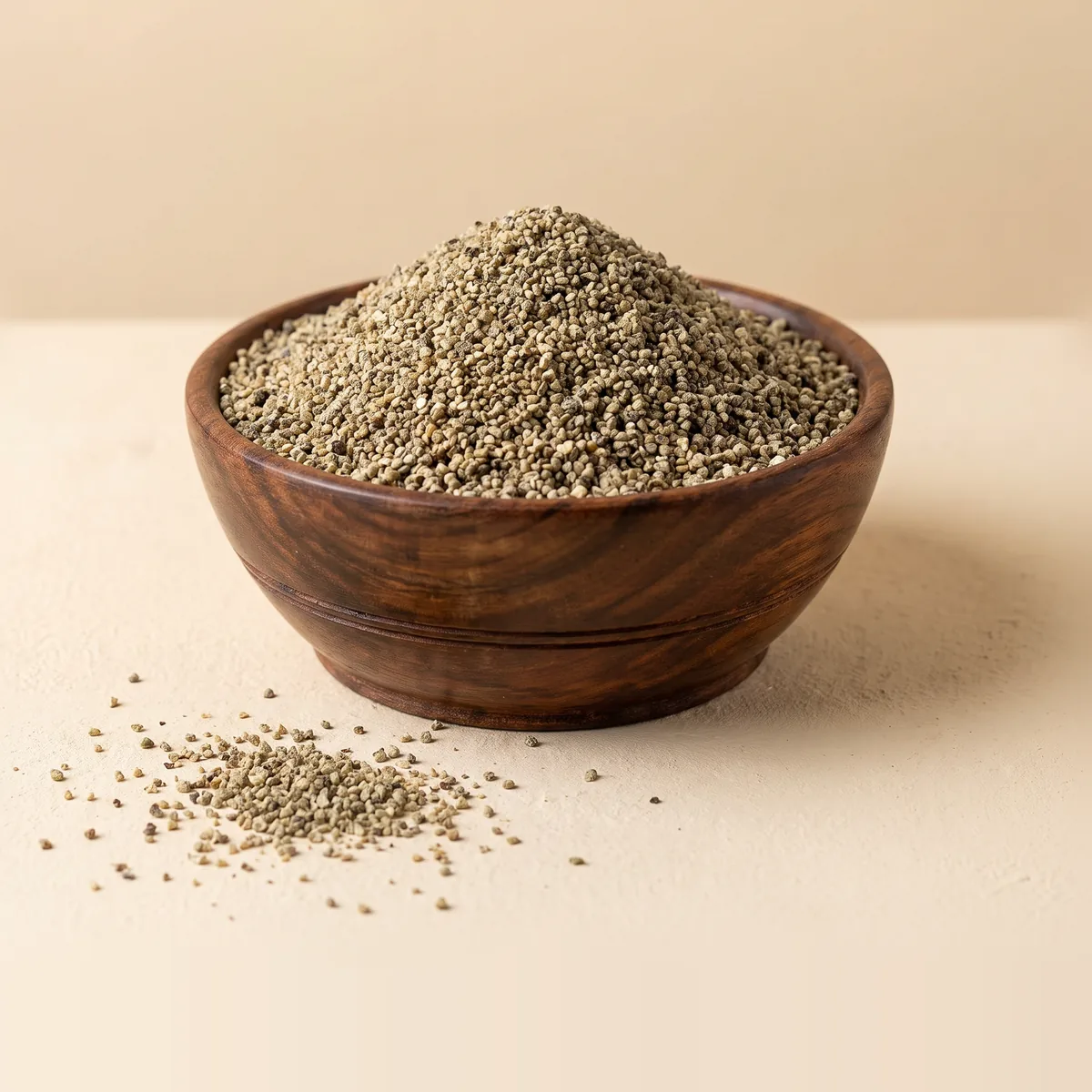 Giri Kali Mirch Daal in a wooden bowl