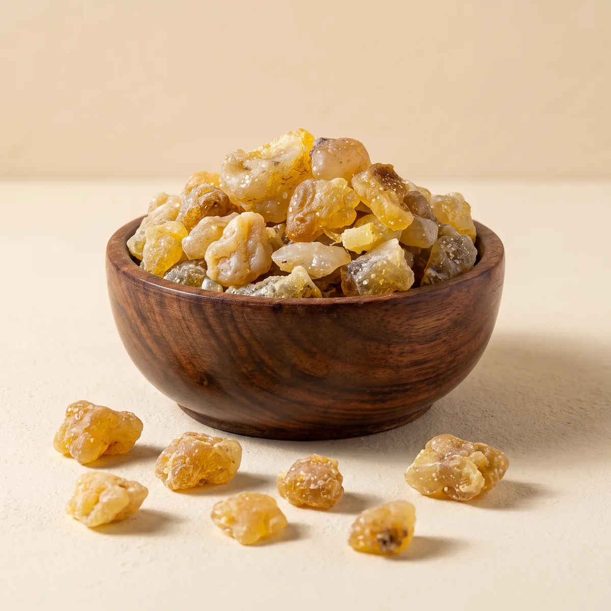 Hing in a wooden bowl