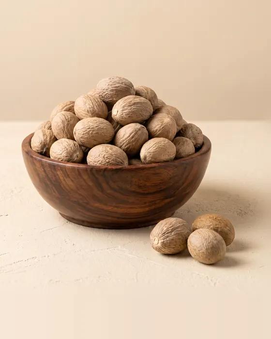 Jaiphal Daal in a wooden bowl