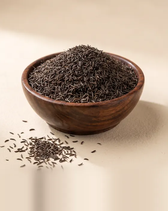 Saajeera (W) M.B in a wooden bowl